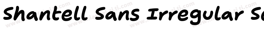 Shantell Sans Irregular SemiBold字体转换